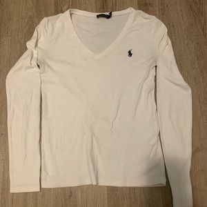 Polo- White long sleeve